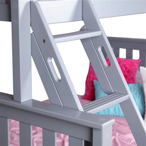 Max And Lily Solid Wood Twin Over Full Bunk Bed With Trundle Bed Detail