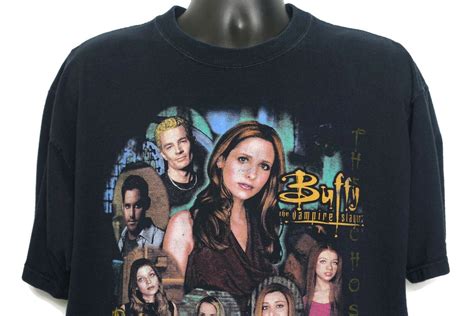 2000s Y2k Buffy The Vampire Slayer Vintage Horror T Shirt Spike Buffy Xander Willow 90s Tv