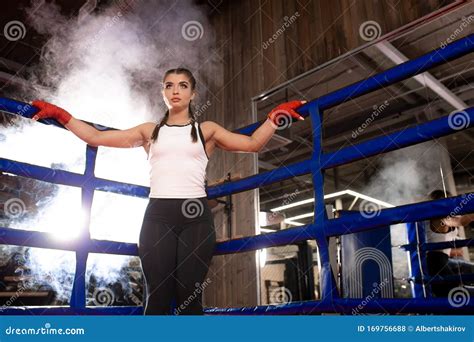 Fit Female Boxer In Gym Stock Photo Image Of Hobby 169756688