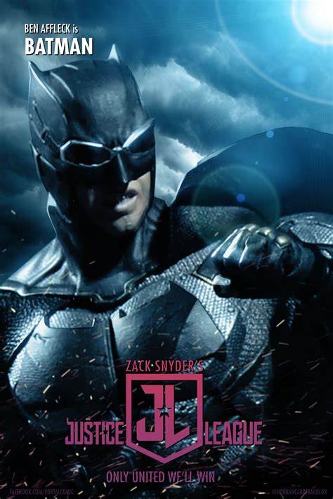 Zack Snyders Justice League Fan Poster Batman By Portalcomic On Deviantart League Of Heroes