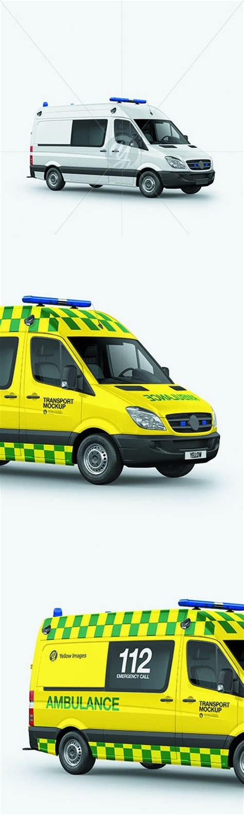 Download Download Van Ambulance Mockup - Half Side View 68478 ...