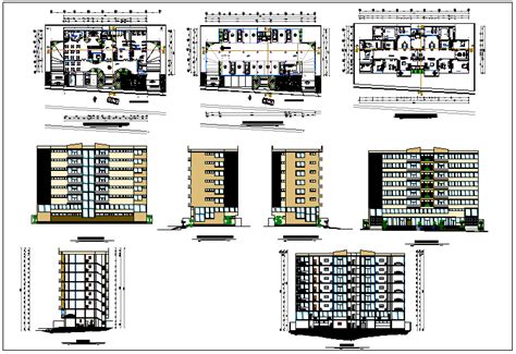 Residential Building Plan Dwg