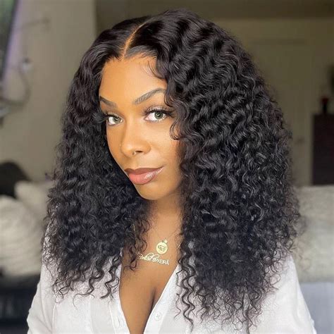 West Kiss Hair Affordable Curly Lace Closure Wigs X Curly Human Hair Wigs Density