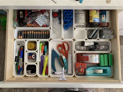 in the process of organizing my junk drawer and noticed how perfectly these organizers i got fit