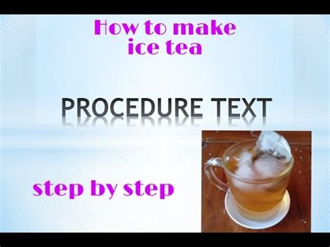 2 quart 5 tea sachets 4 cups 2 tablespoons 5 cups ice +. Procedure Text / How to make / Ice tea - YouTube