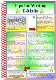 I look forward to hearing from you. English worksheet: Tips For Writing Emails