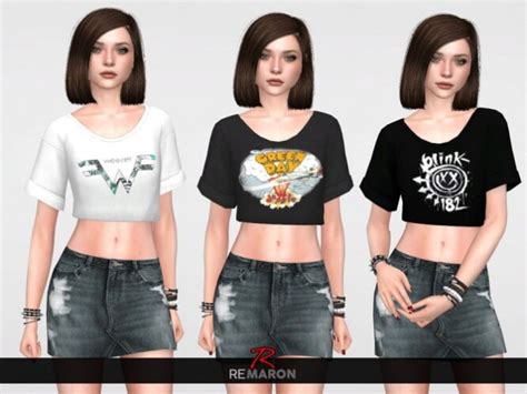 Band Shirt 01 For Women By Remaron At Tsr Sims 4 Updates