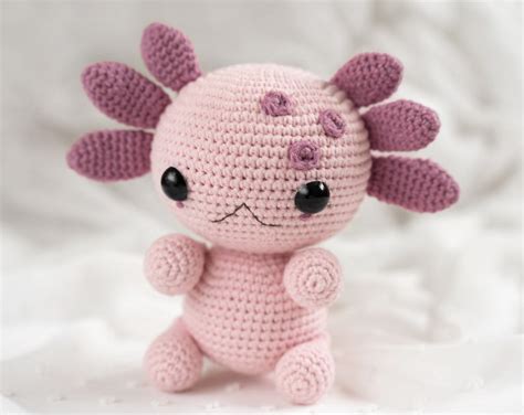 Axolotl Plushies Crochet Animal Amigurumi Pattern Pdf Axolotl Etsy