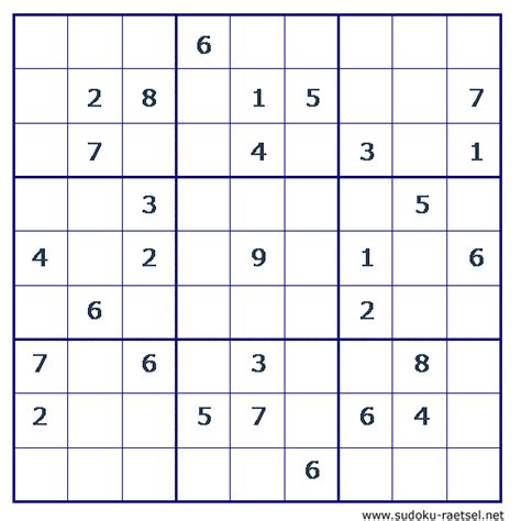 Ab level 500 bekomme ich irgendwie keine eindeutigen lösungen mehr. Sudoku sehr leicht Online & zum Ausdrucken | Sudoku-Raetsel.net