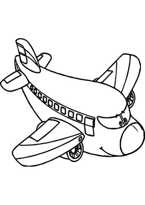 Free & Easy To Print Airplane Coloring Pages - Tulamama