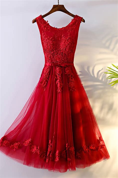 Here ericdress.com shows customers a fashion collection of current girls red lace dress.you can find many great items. Pretty Red Lace Short Bridal Reception Party Dress ...