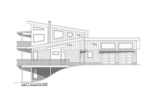 3 Bed Mid Century Modern Lake House Plan Under 2700 Square Feet With