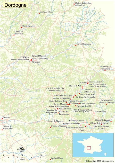 Carte du Périgord » Vacances - Guide Voyage