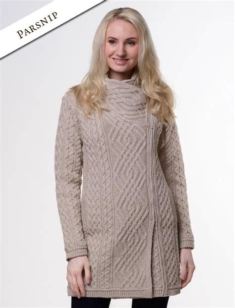 Check spelling or type a new query. Aran Knit Coatigan with Celtic Knot Side Zip | Irish ...