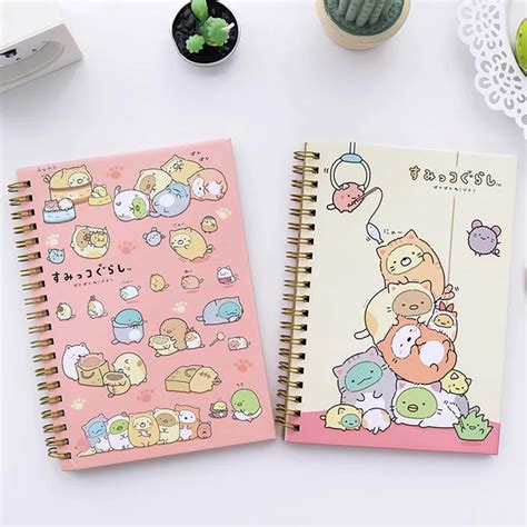 Buy 1pcs New Kawaii Japan Cute Cartoon Coil Notebook Diary Agenda Pocket Book