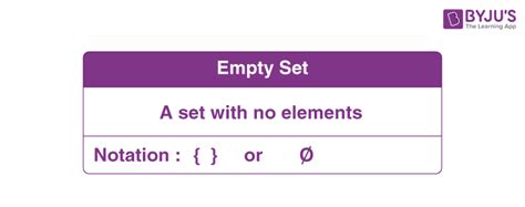 Empty Set Example