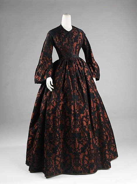 Doctors were voicing concern over the health effects of wearing a corset and women were ready to 'take a breather' for at least part of the day from the tightly corseted styles of the 1860s. Evening dress Date:1860-62 | Historical dresses, Victorian ...