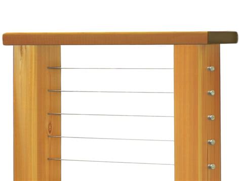 (includes top rail, bottom rail, rods, mounting & support hardware). Western Red Cedar Top Rail - 2x6 Clear Grain