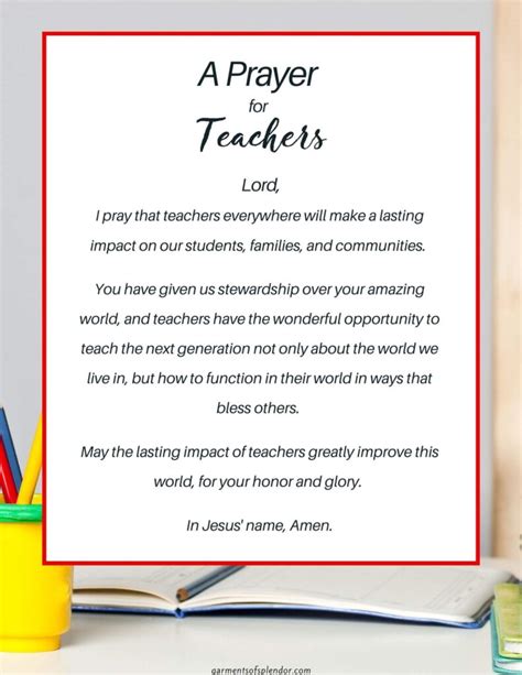 19 Powerful Prayers For Teachers With Free Printable
