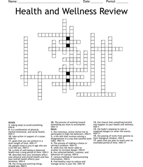 Printable Health And Wellness Word Search Puzzle Web A Collection Of