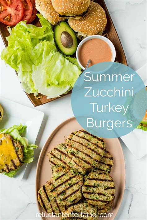Summer Zucchini Turkey Burgers Are Moist And Tasty The Perfect Summer