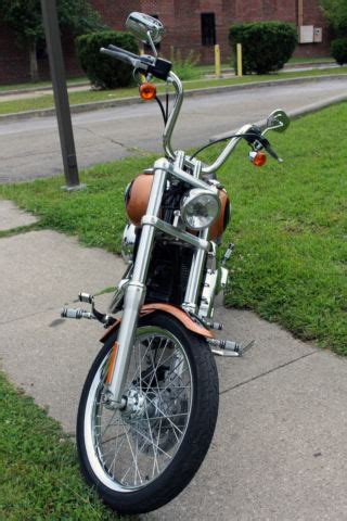Here is my 2017 wide glide with 12 hd bars. 2008 Harley Davidson 105th Anniversary Wide Glide Dyna ...