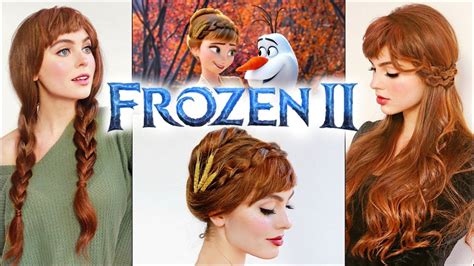 Anna Frozen 2 Hair Tutorial Disney Princess Irl Youtube Frozen