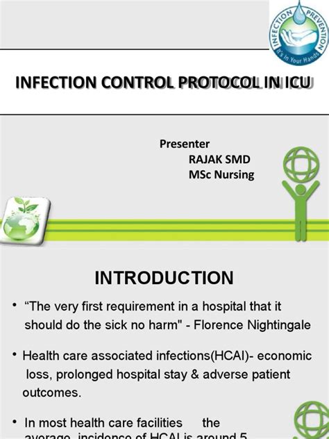 Infection Control Protocol In Icu Pdf Hospital Acquired Infection