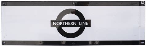 London Underground Enamel Station Frieze Sign Lt Modern Image