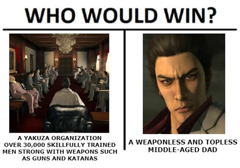 Who Would Win Yakuza Like A Dragon Know Your Meme