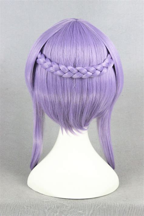 40cm Medium Long Light Purple Seraph Of The End Hiiragi Shinoa Wig