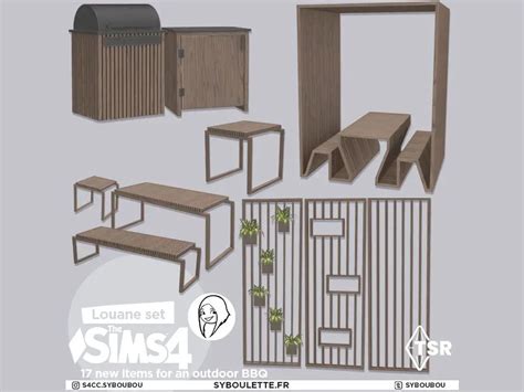 Louane Bbq Cc Sims 4 Syboulette Custom Content For The Sims 4