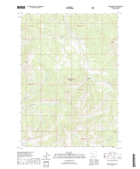 Mytopo Green Mountain Wyoming Usgs Quad Topo Map