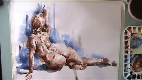Watercolor Figures Nudes Pic Hard Core