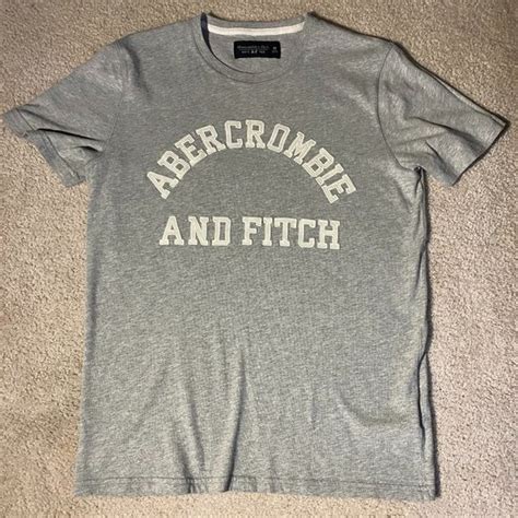 Abercrombie And Fitch Shirts Light Grey Abercrombie Fitch Mens Tshirt