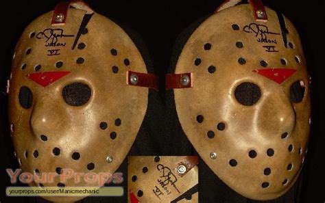 Friday The 13th Part 6 Jason Lives Autographed Part 6 Mask Replica