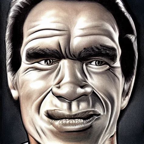 Portrait Caricature Of Young Arnold Schwarzenegger Stable Diffusion