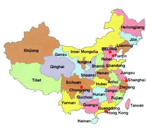 Official Map Of China