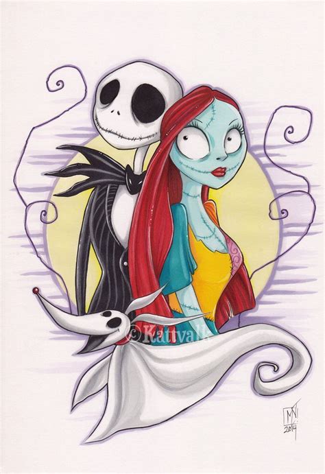 How To Draw Jack Skellington And Sally At How To Draw