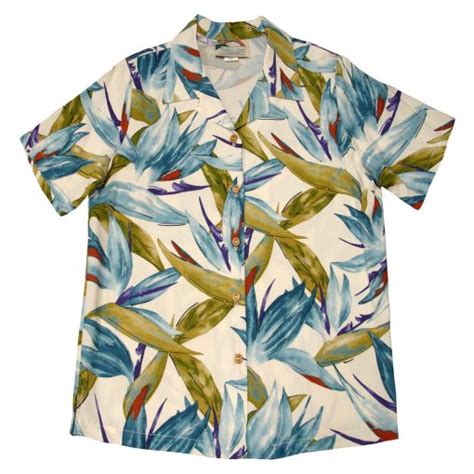 Men S Paradise Found Aloha Short Sleeve Camp Shirt Watercolor Bird Of