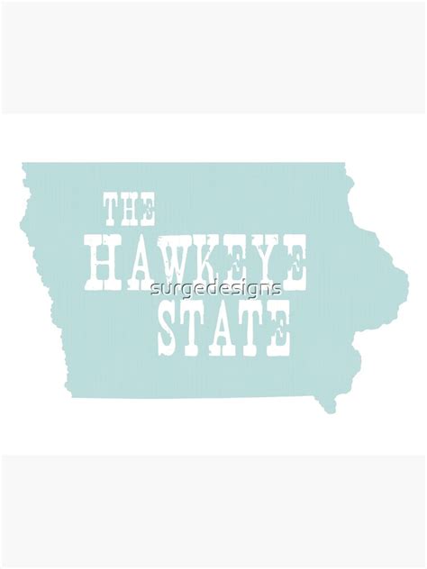 Iowa State Motto Slogan Poster By Surgedesigns Redbubble