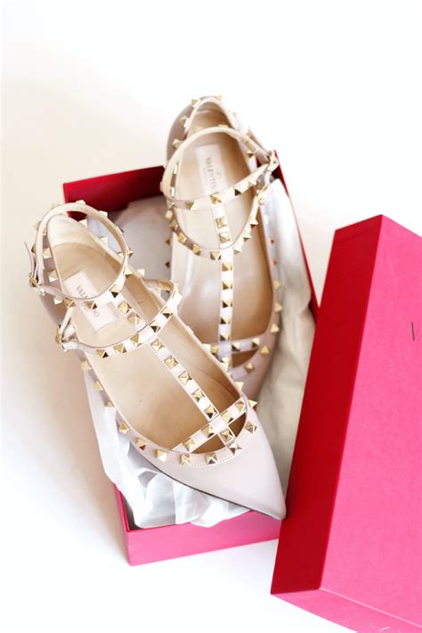 TODAY New In Valentino Rockstud Cage Flats In Nude The Lovecats Inc