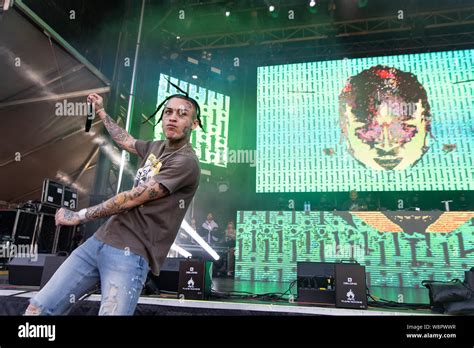 American Rapper Lil Skies Performing At Breakout Festival Day 1 At The