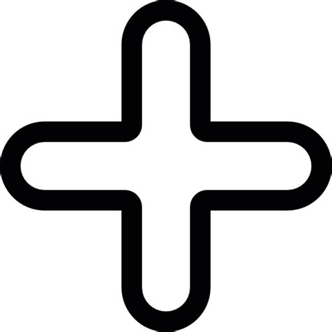 Maths Mathematics Outline Addition Add Symbol Signs Icon
