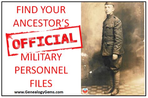 Official Military Personnel Files For Us Military Ancestors In Wwi