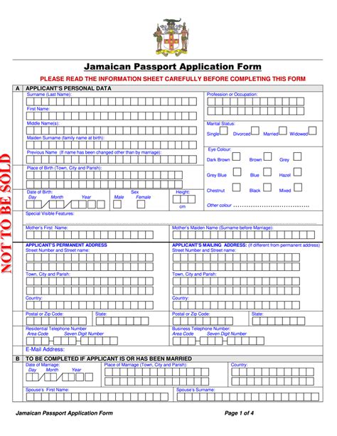 create fillable jamaican passport form according to your needs