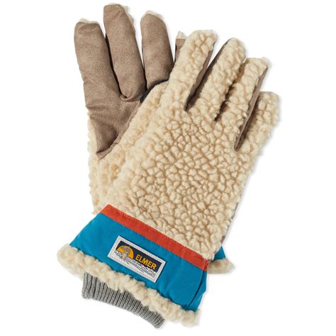 Elmer Gloves Wool Pile Glove Beige Blue End