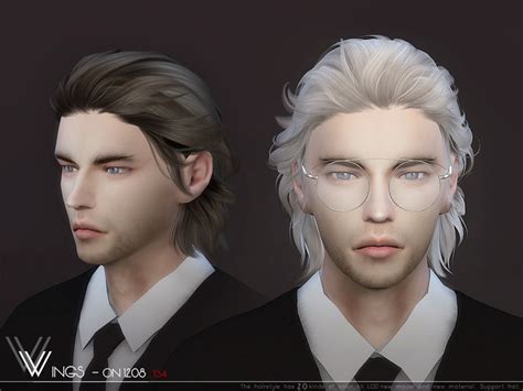 Male Hair On1208 By Wingssims Liquid Sims