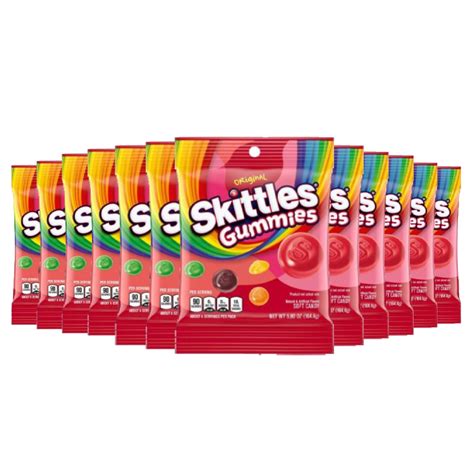 Skittles Original Gummies Peg 58oz 12 Pack Contarmarket Miami