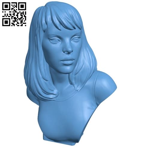 Girl Bust B008339 File Stl Free Download 3d Model For Cnc And 3d